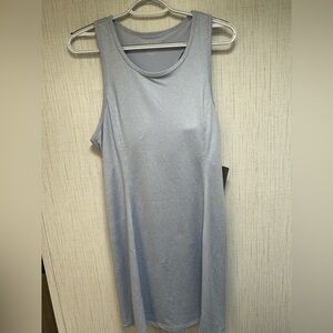 NWT Harmony Balance Purple Heather Athletic Strapless Dress with Built in Bra